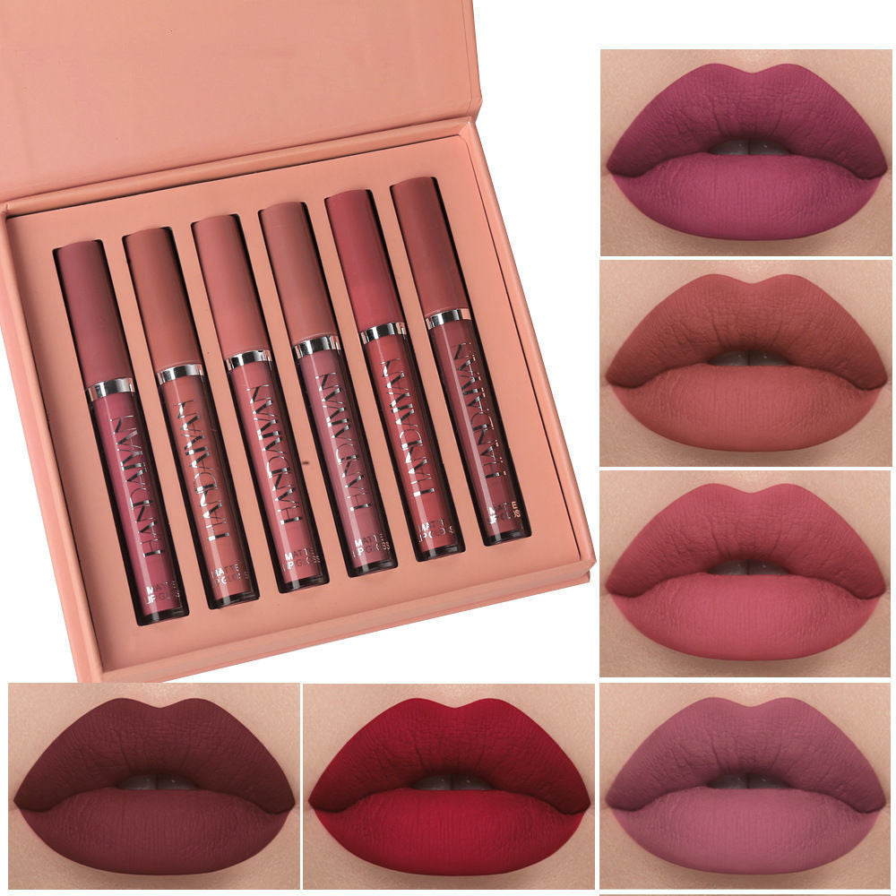 Big Red matte lip gloss set front view