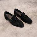 Kenike British matte leather shoes heel detail