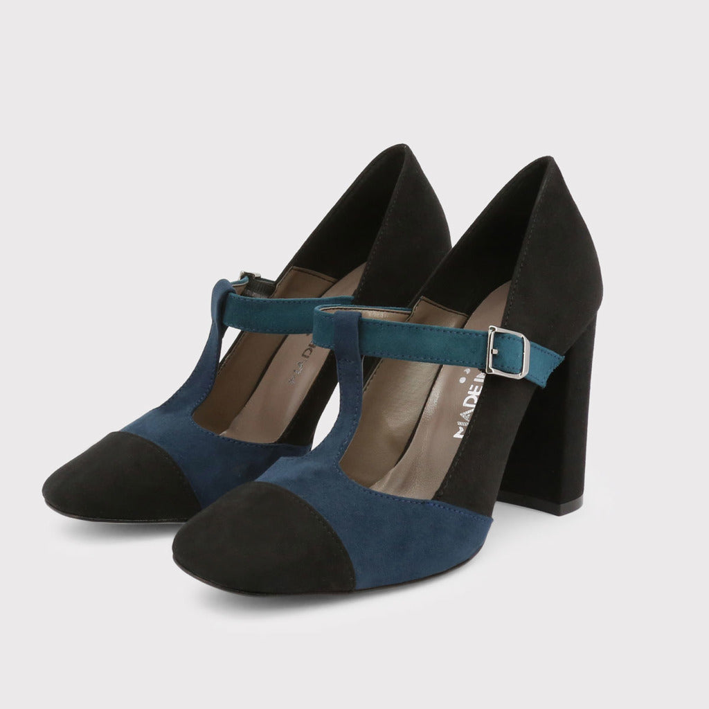 Made in Italia Giorgia black court heels front view