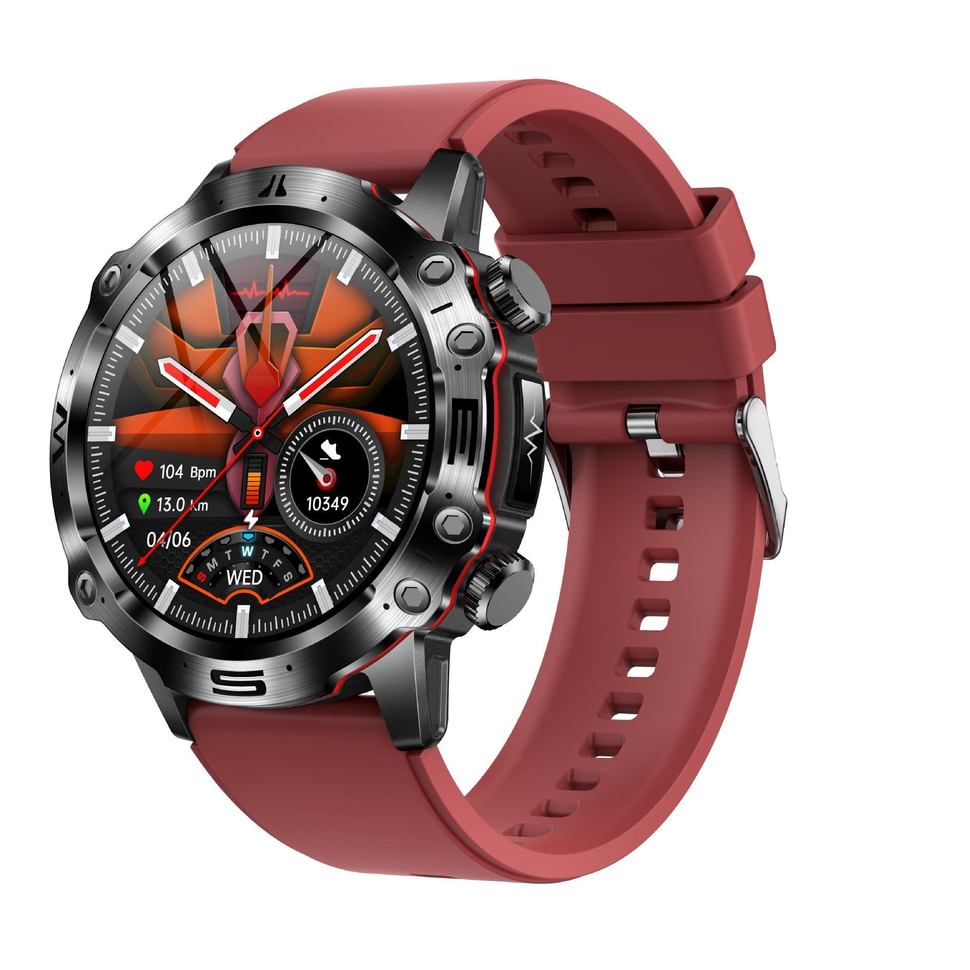 Kenike Bluetooth call sports watch strap detail