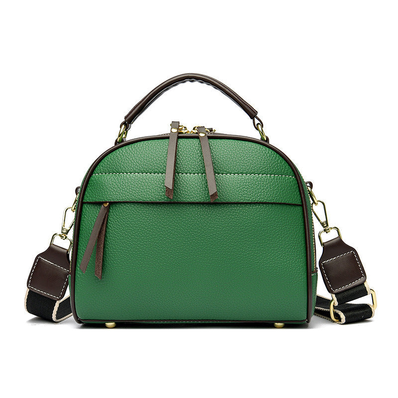 Kenike green portable spring and summer handbag variant