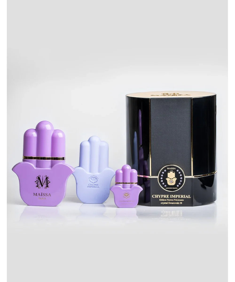 Maïssa Chypre Impérial Precious Stones perfume gift box front view