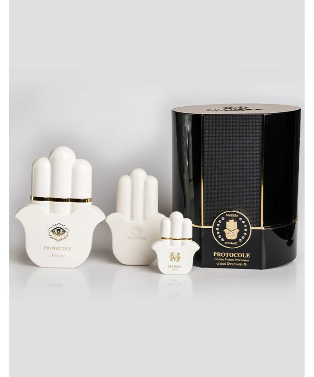 Maïssa Protocole Precious Stones perfume gift set front view