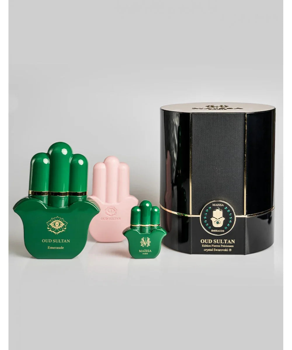 Maïssa Oud Sultan Precious Stones perfume gift box front view