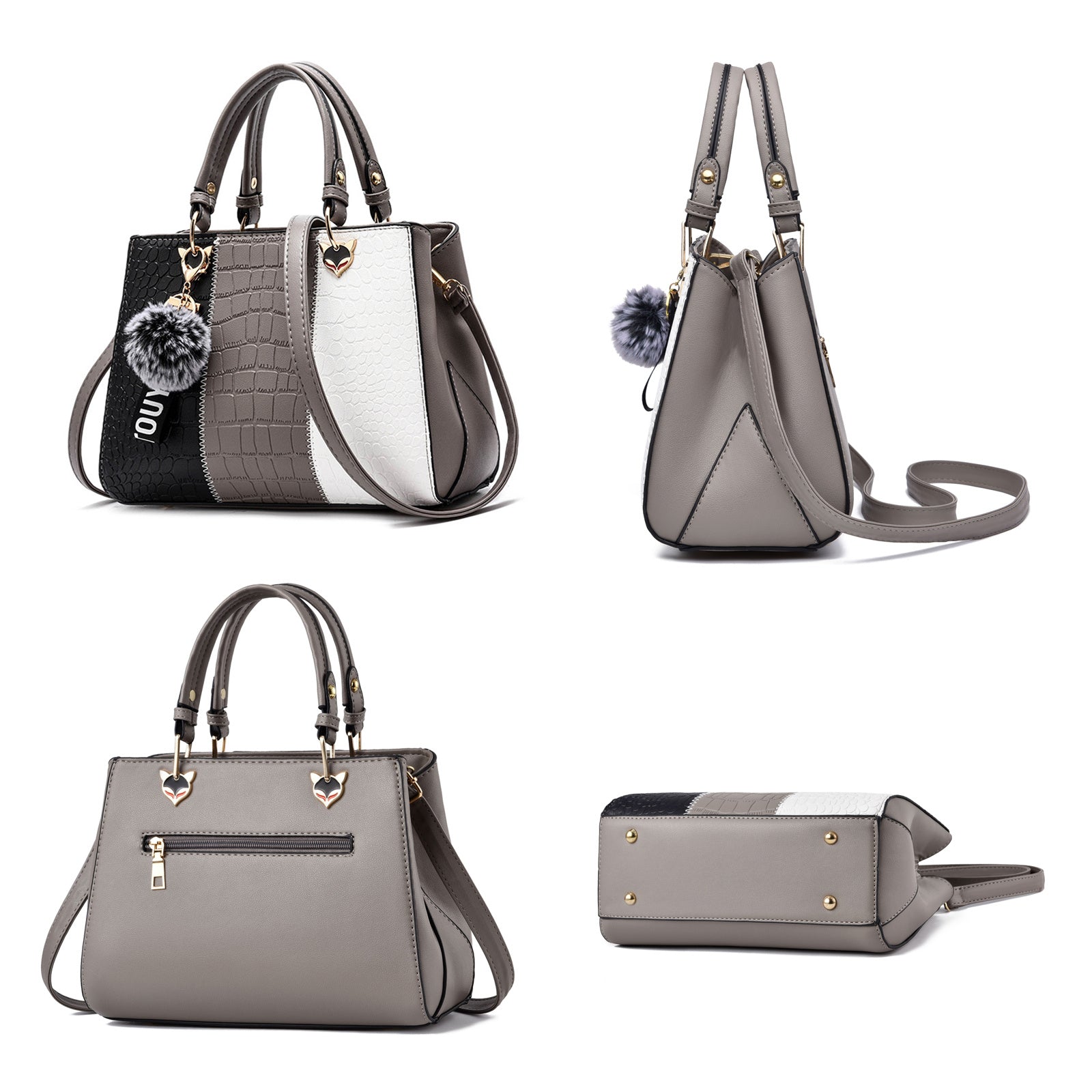 Kenike wave messenger tote bag size and shape detail