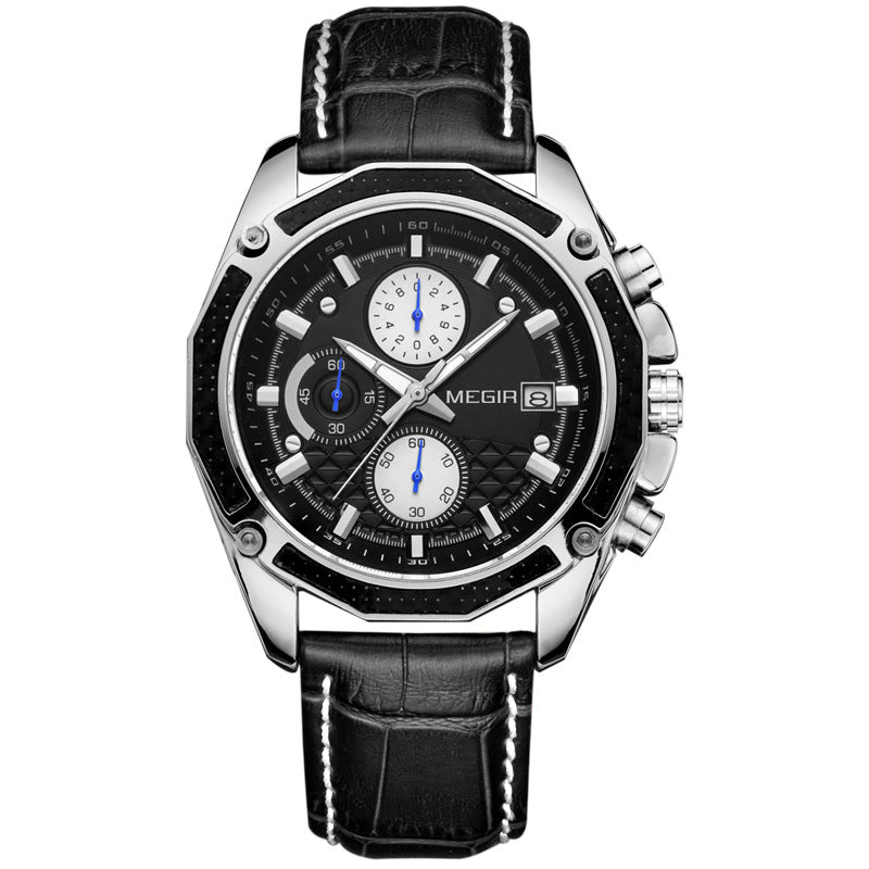 Kenike men's sports watch dial detail