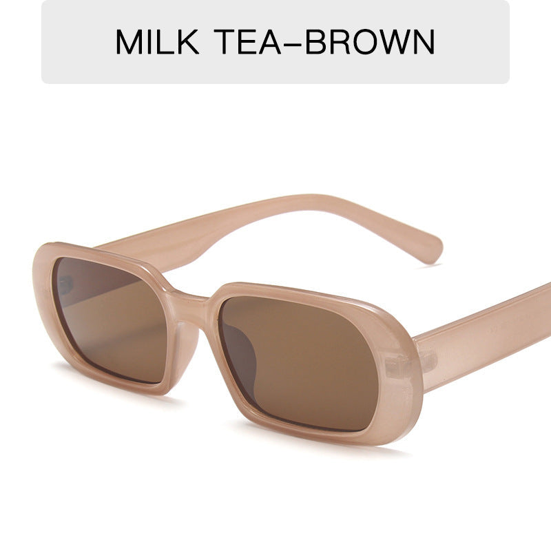 Kenike milk tea retro small frame candy colour sunglasses variant