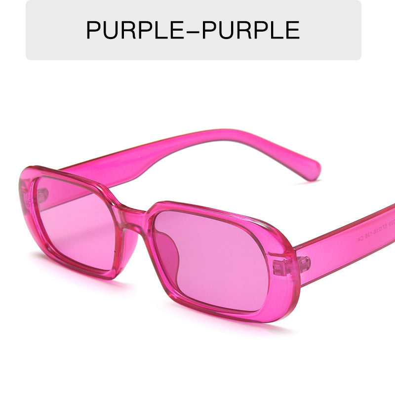 Kenike purple retro small frame candy colour sunglasses variant