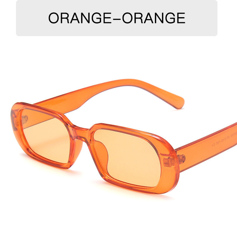 Kenike orange retro small frame candy colour sunglasses variant