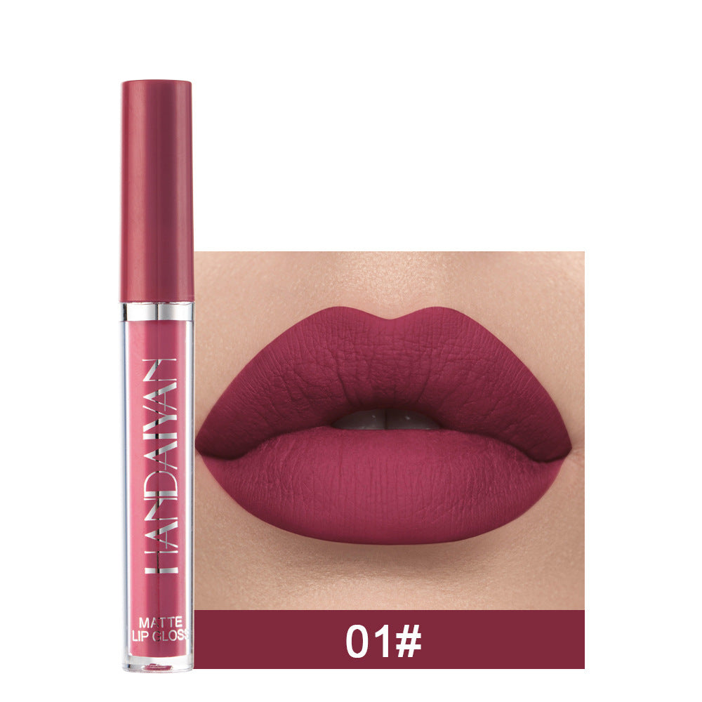 Kenike matte non-stick cup lip gloss shade range front view