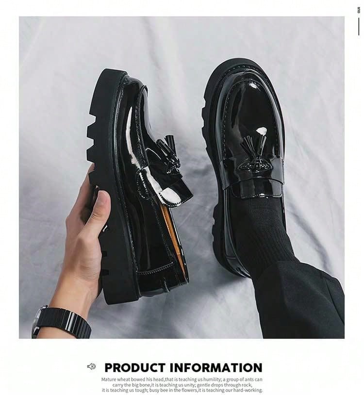 Kenike formal black shoes profile view