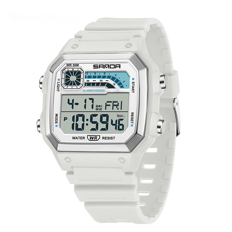 Kenike thin square luminous waterproof sports watch final view