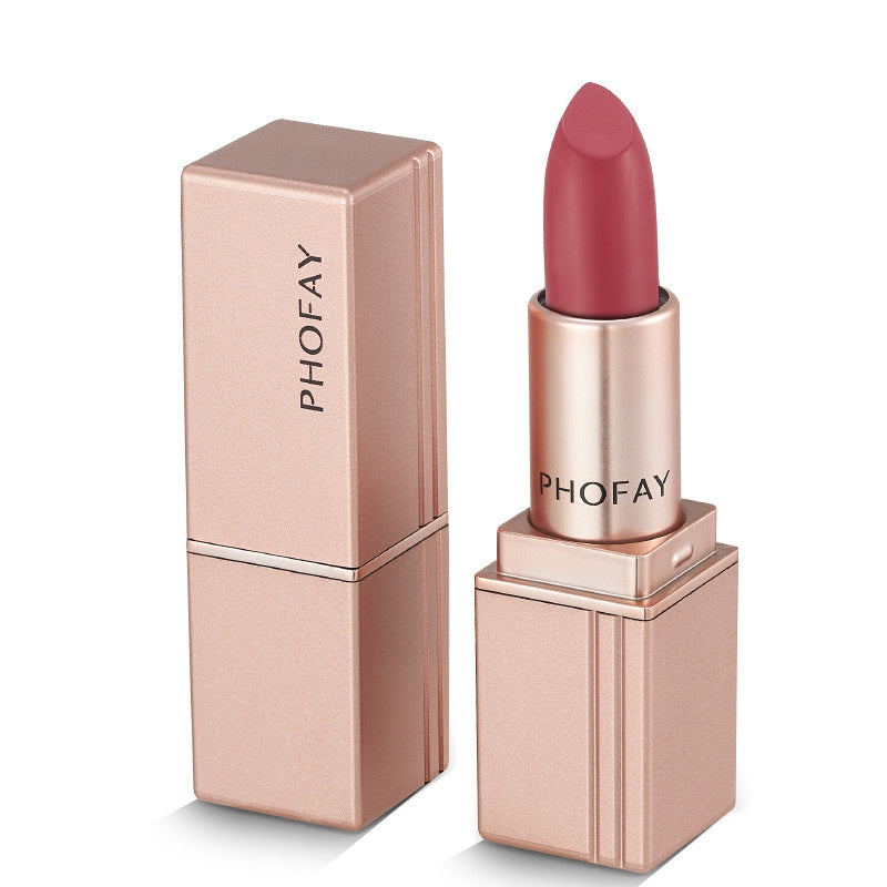 PHOFAY matte lipstick shade range front view
