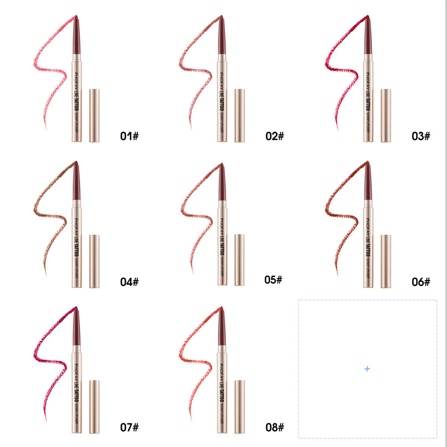 PHOFAY waterproof lipliner numbered shade option