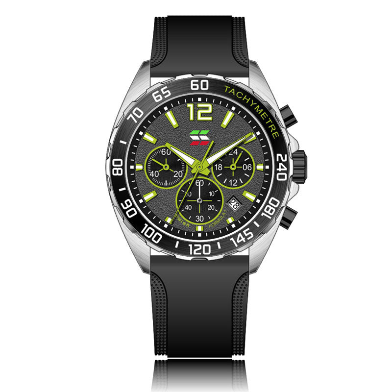 Kenike quartz sports watch dial detail