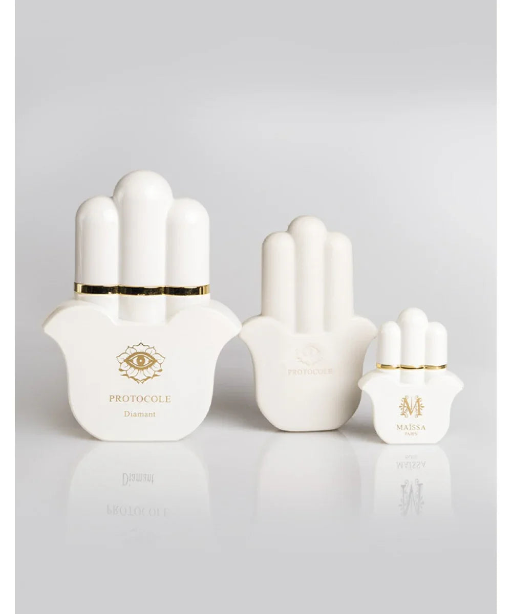 Maïssa Protocole Precious Stones perfume gift set open presentation