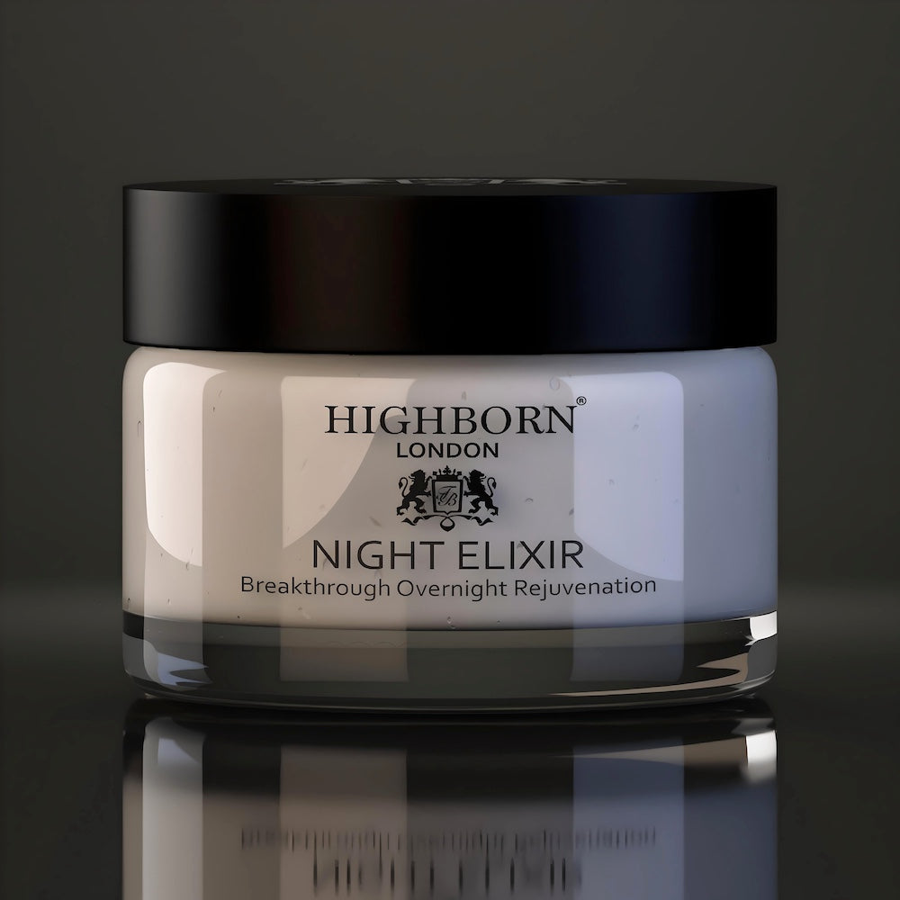 Highborn Night Elixir 50ml moisturising night cream jar