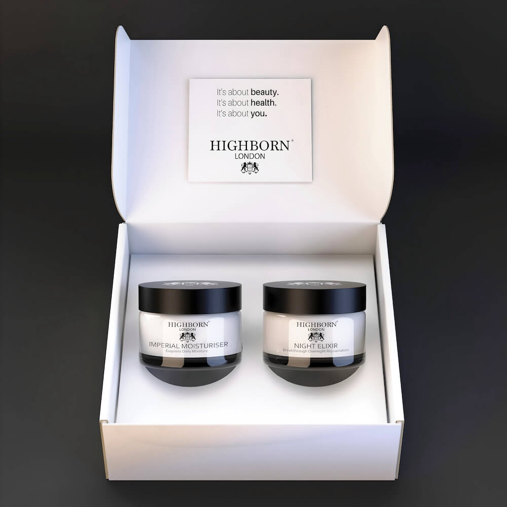 Highborn Ultimate Day and Night Moisture Set skincare duo