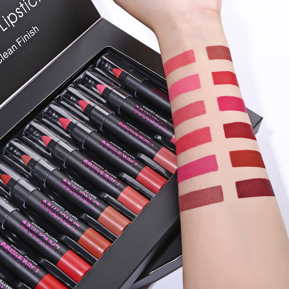 Kenike 12 piece lipstick set colour options