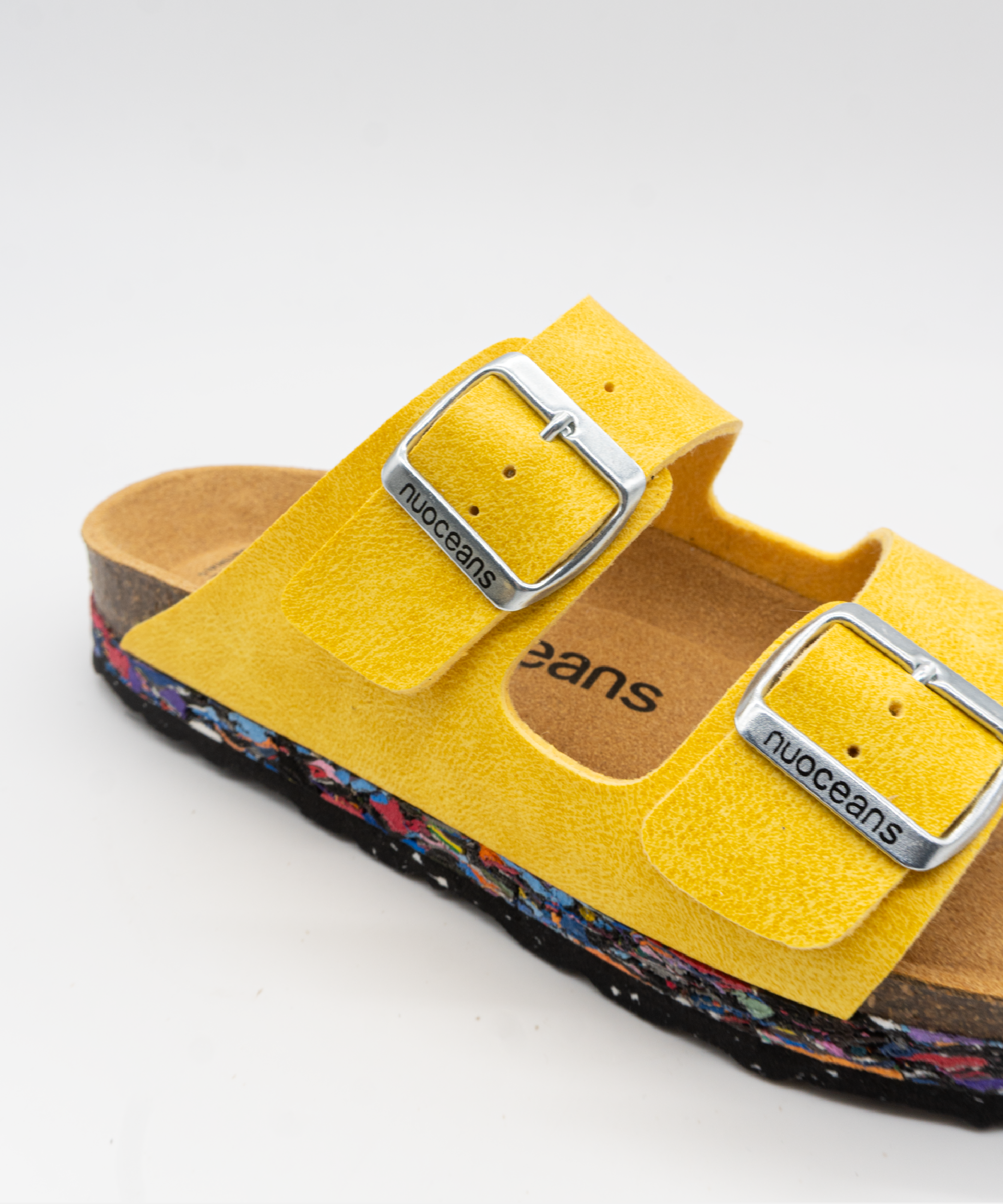 Nuoceans YUZU yellow sandal strap detail image