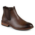 Vance Co Landon men's brown Chelsea boots faux leather variant