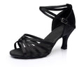 Kenike black Latin dance training shoes variant
