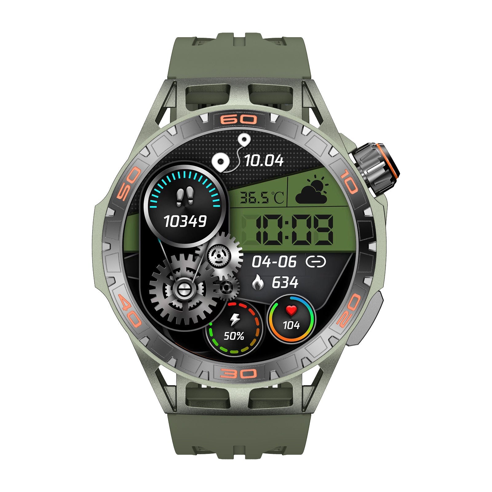 Kenike LA102 Bluetooth calling watch close-up