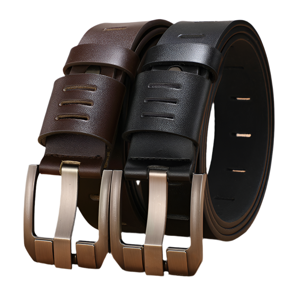 Kenike men's cowhide leather belt size guide image