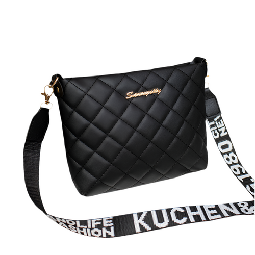 Kenike embroidered chain crossbody bag front view