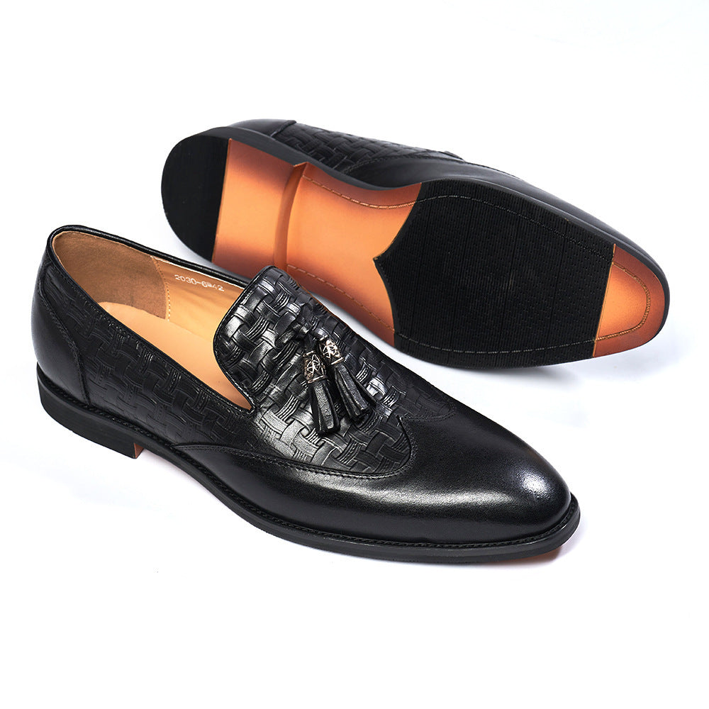 Kenike brown tassel business casual shoes variant