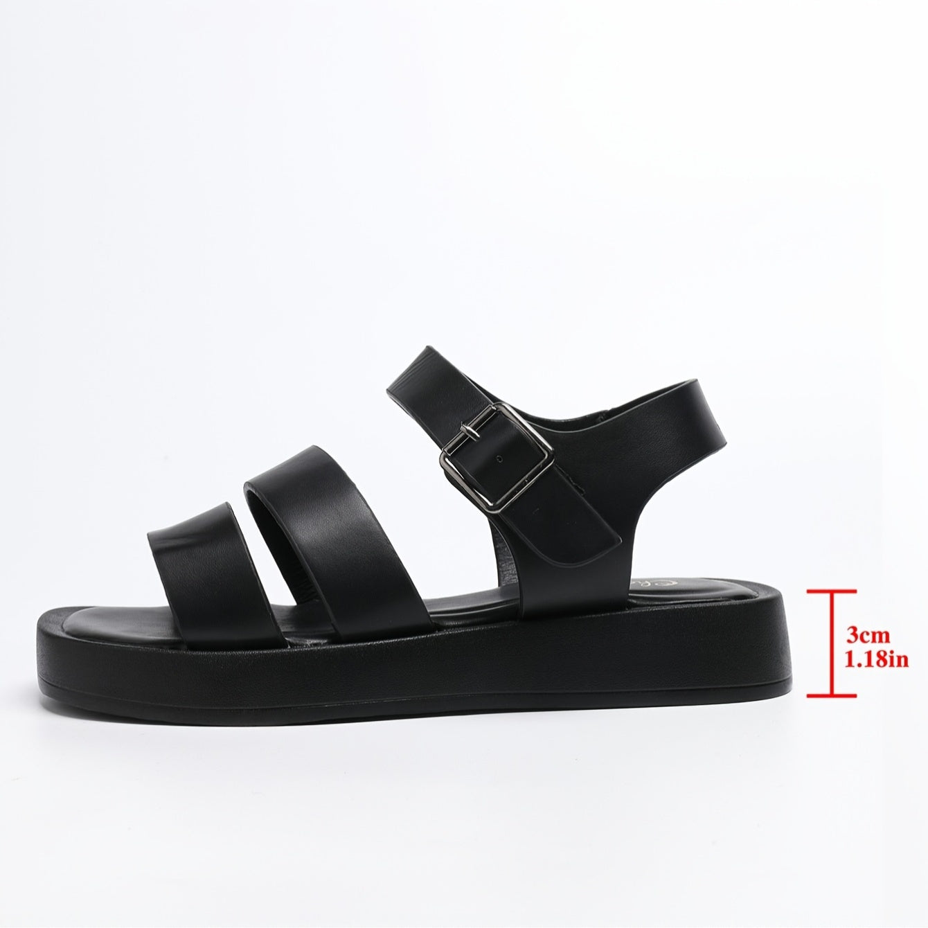 Kenike classic open toe platform sandals with buckle colour options