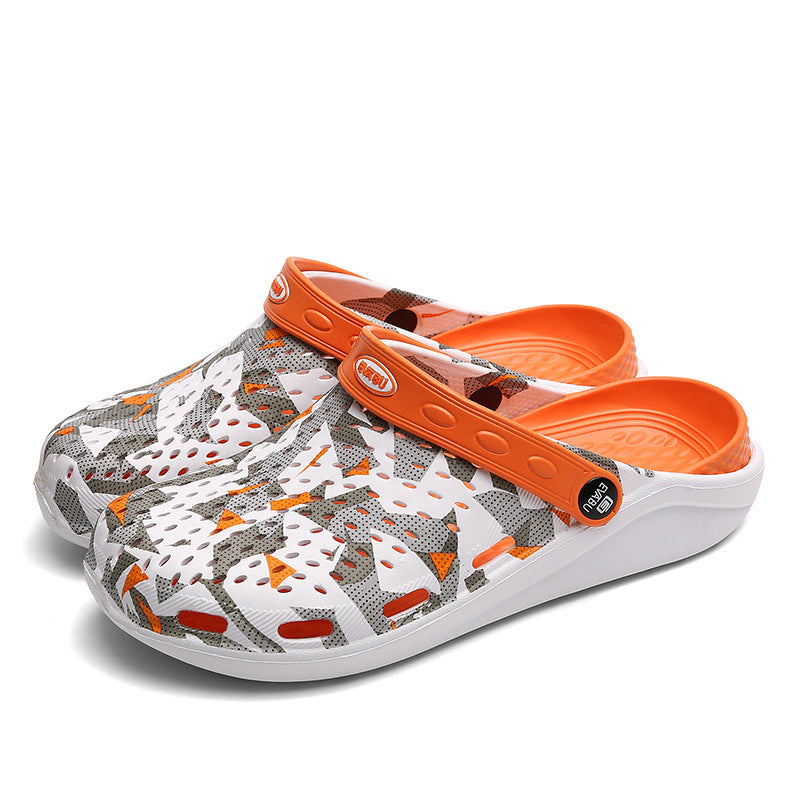Kenike orange men's EVA clog sandals variant