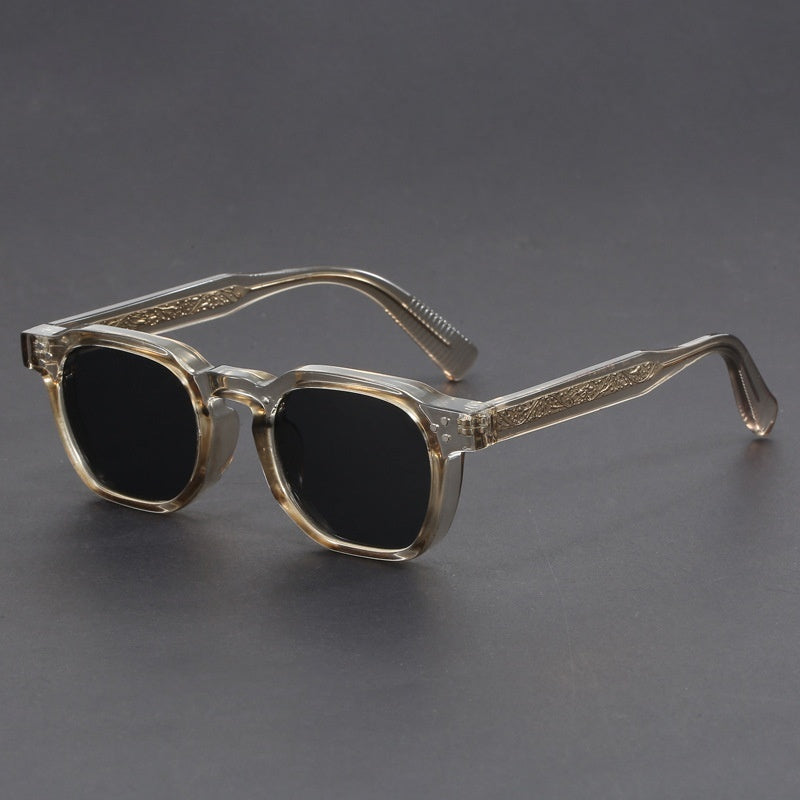 Kenike transparent green and grey sunglasses option