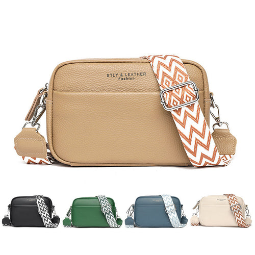 Kenike rhombus embroidered strap crossbody bag colour options