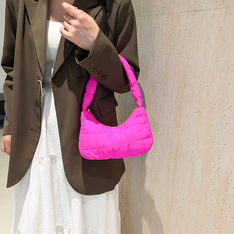 Kenike simple underarm shoulder bag interior view