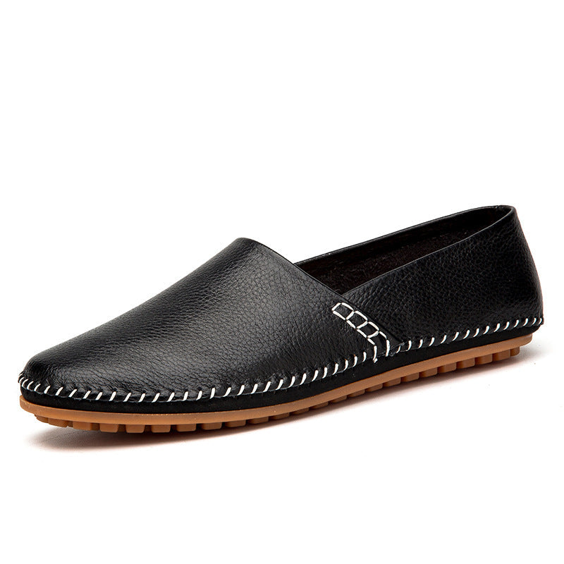 Kenike men's cowhide summer casual driving shoes colour and style options