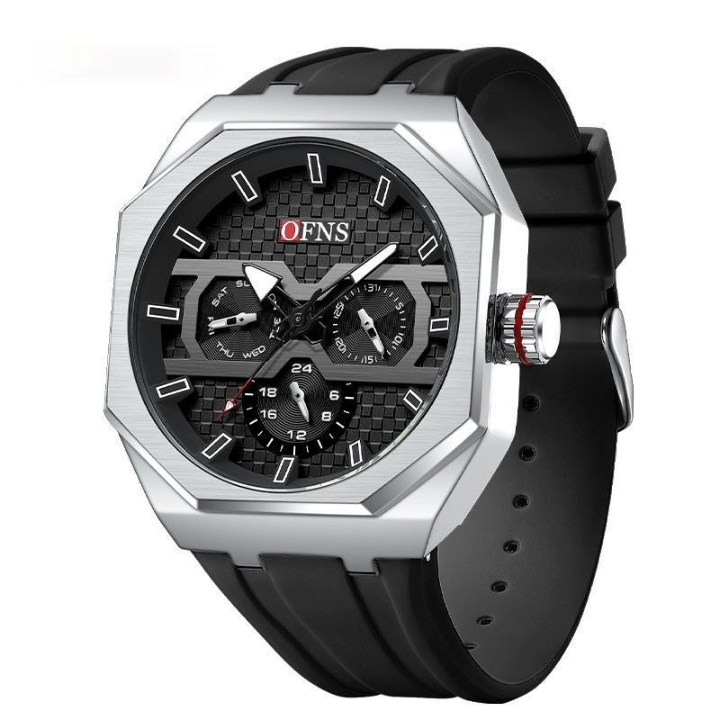 Kenike blue waterproof quartz watch six-needle design variant