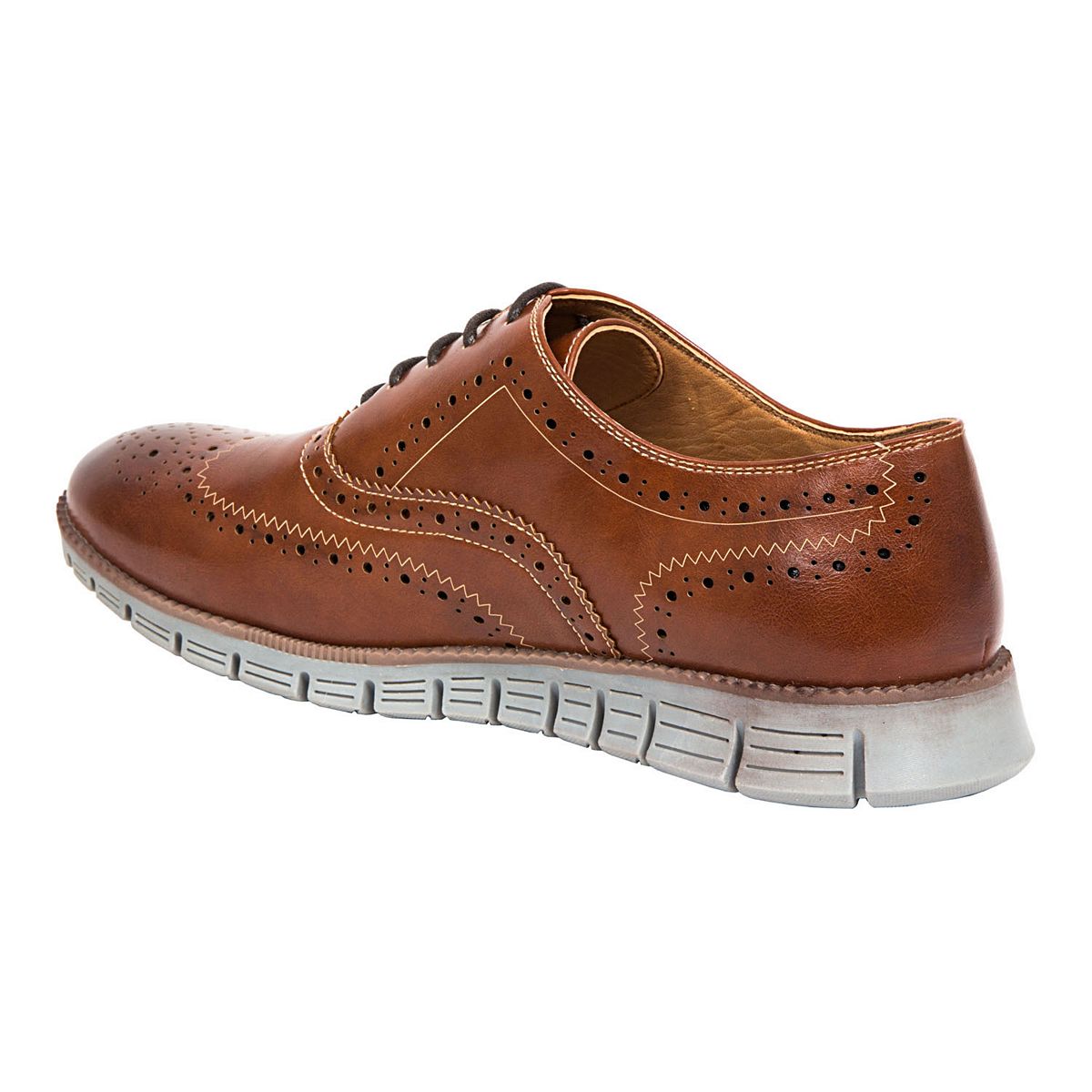 Deer Stags Benton Jr shoes wingtip brogue detail