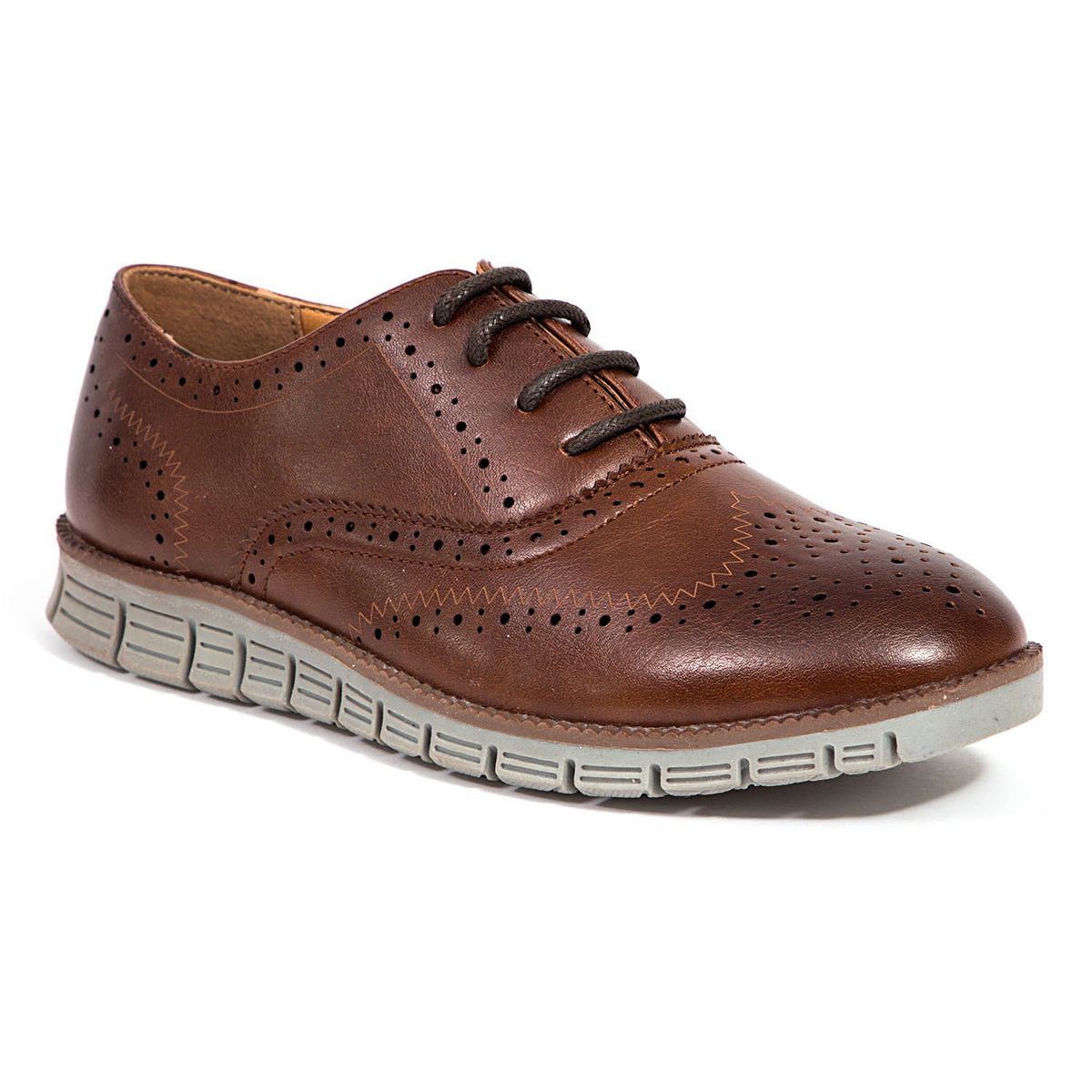 Deer Stags Benton Jr brown gray wingtip Oxford shoes variant