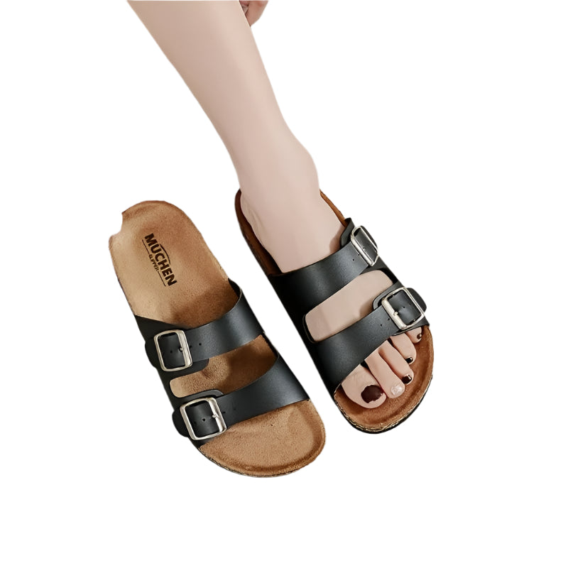 Kenike lightweight open-toe slip-on sandals side detail