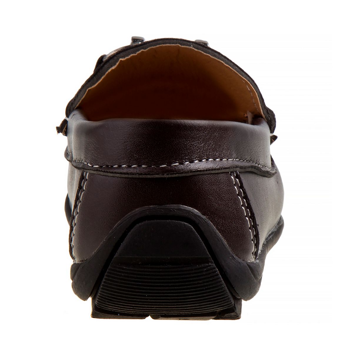 Josmo boys' brown loafers heel detail