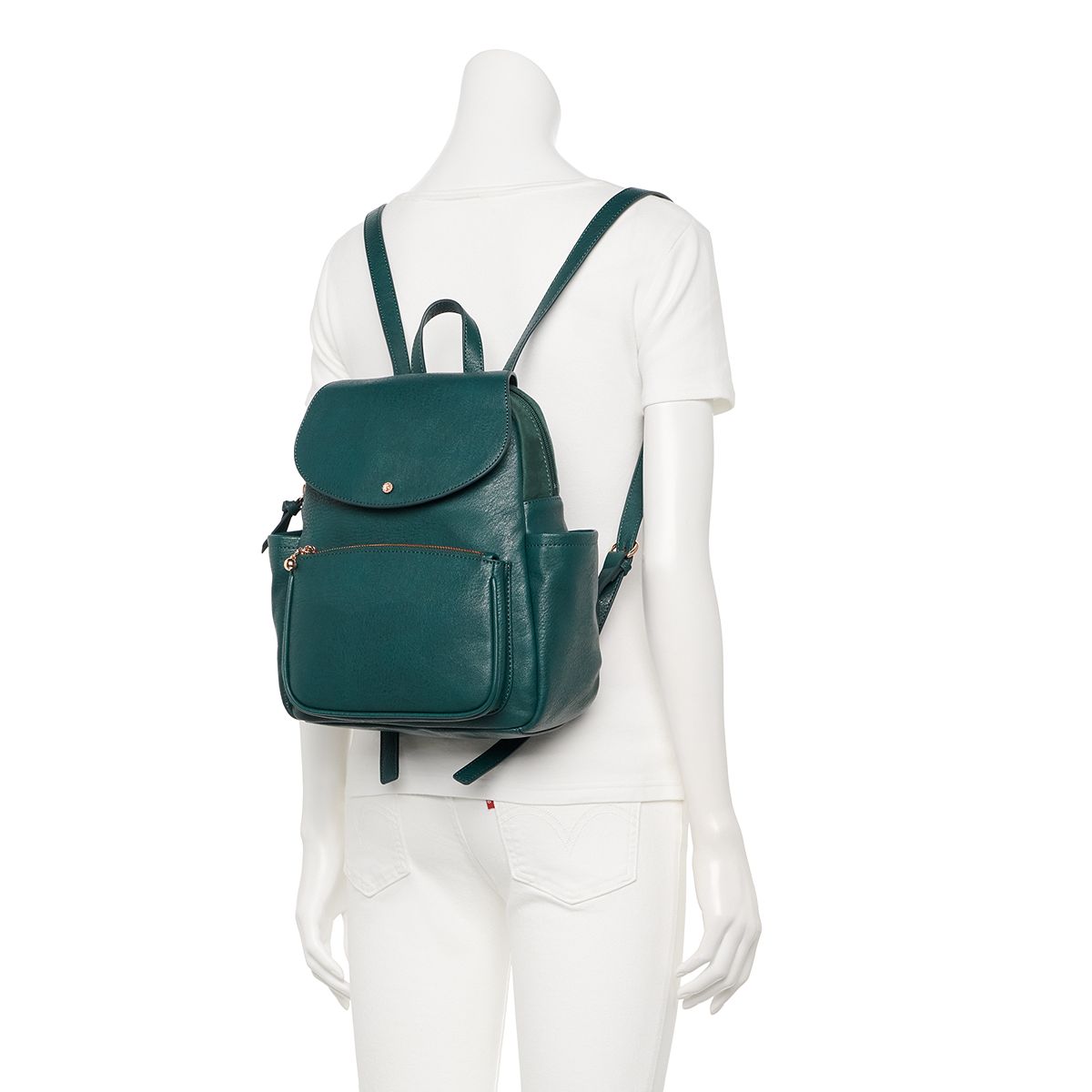 LC Lauren Conrad Kate flap backpack interior detail