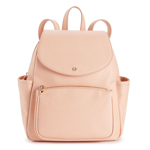 LC Lauren Conrad Kate dusty pink flap backpack variant