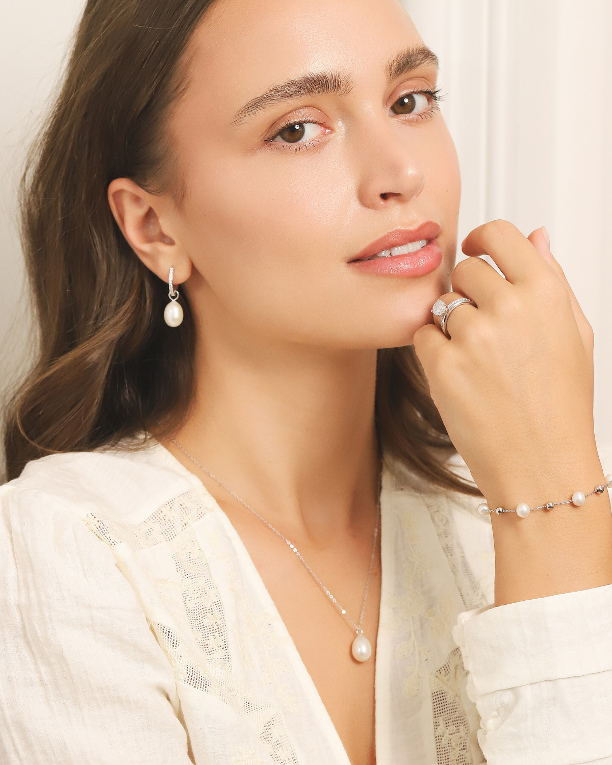 Pearl Bracelet in Sterling Silver