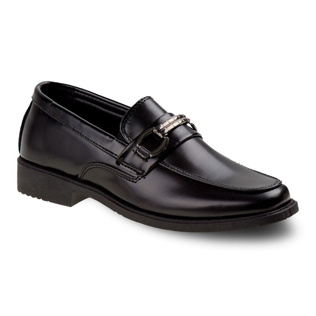 Josmo boys' black slip-on dress shoes variant