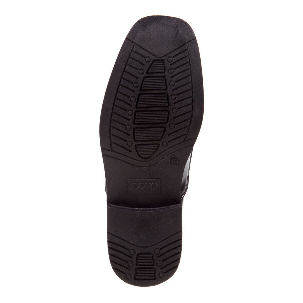 Josmo boys' slip-on dress shoes metal bar accent detail