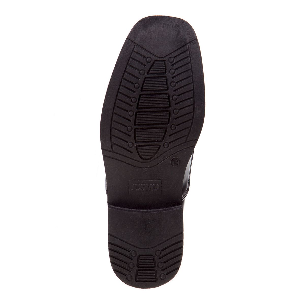 Josmo boys' slip-on dress shoes metal bar accent detail