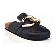 Henry Ferrera Lamar black women's chain detail clogs variant