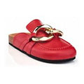 Henry Ferrera Lamar red women's chain detail clogs variant