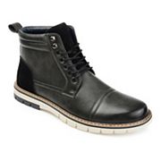 Vance Co Lucien men's gray cap toe ankle boots True Comfort Foam variant